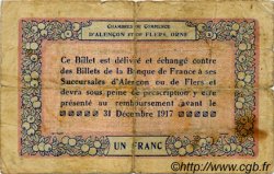 1 Franc FRANCE régionalisme et divers Alencon et Flers 1915 JP.006.15 TB