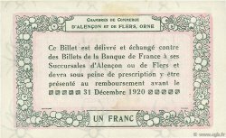 1 Franc FRANCE régionalisme et divers Alencon et Flers 1915 JP.006.20 TTB à SUP
