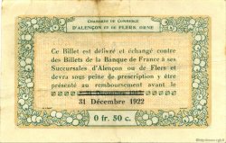 50 Centimes FRANCE régionalisme et divers Alencon et Flers 1915 JP.006.25 TTB à SUP
