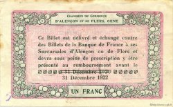 1 Franc FRANCE régionalisme et divers Alencon et Flers 1915 JP.006.30 TTB à SUP