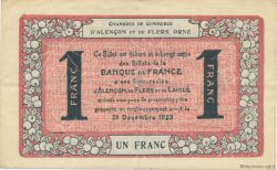 1 Franc FRANCE régionalisme et divers Alencon et Flers 1915 JP.006.38 TTB à SUP