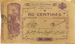 50 Centimes FRANCE régionalisme et divers Amiens 1914 JP.007.01 TB