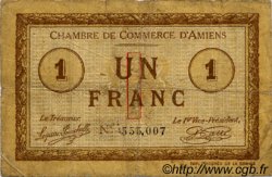 1 Franc FRANCE régionalisme et divers Amiens 1915 JP.007.08 TB