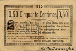 50 Centimes FRANCE régionalisme et divers Amiens 1915 JP.007.14 TB