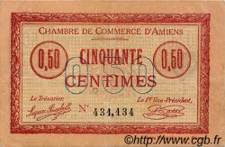 50 Centimes FRANCE régionalisme et divers Amiens 1915 JP.007.26 TTB à SUP