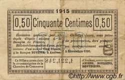 50 Centimes FRANCE régionalisme et divers Amiens 1915 JP.007.32 TTB à SUP