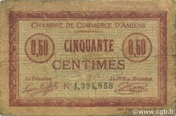 50 Centimes FRANCE régionalisme et divers Amiens 1915 JP.007.32 TB