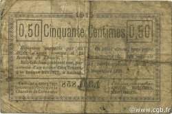 50 Centimes FRANCE régionalisme et divers Amiens 1915 JP.007.32 TB