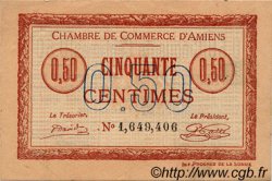 50 Centimes FRANCE régionalisme et divers Amiens 1915 JP.007.40 TTB à SUP