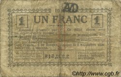 1 Franc FRANCE régionalisme et divers Amiens 1915 JP.007.43 TB