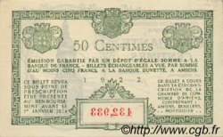 50 Centimes FRANCE régionalisme et divers Amiens 1922 JP.007.55 SPL à NEUF