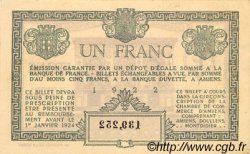 1 Franc FRANCE régionalisme et divers Amiens 1922 JP.007.56 TTB à SUP