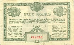 2 Francs FRANCE regionalism and miscellaneous Amiens 1922 JP.007.57 F