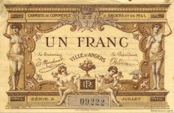 1 Franc FRANCE régionalisme et divers Angers  1915 JP.008.01 TTB à SUP