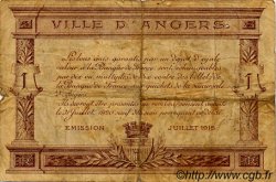 1 Franc FRANCE régionalisme et divers Angers  1915 JP.008.01 TB