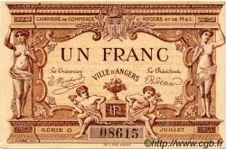 1 Franc FRANCE régionalisme et divers Angers  1915 JP.008.06 TTB à SUP