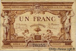 1 Franc FRANCE régionalisme et divers Angers  1915 JP.008.06 TB