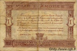 1 Franc FRANCE régionalisme et divers Angers  1915 JP.008.06 TB