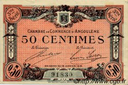 50 Centimes FRANCE régionalisme et divers Angoulême 1915 JP.009.13 TTB à SUP