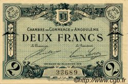 2 Francs FRANCE régionalisme et divers Angoulême 1915 JP.009.18 TTB à SUP
