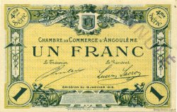 1 Franc Annulé FRANCE régionalisme et divers Angoulême 1915 JP.009.28 SPL à NEUF