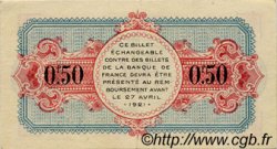 50 Centimes FRANCE régionalisme et divers Annecy 1916 JP.010.07 TTB à SUP