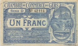 1 Franc FRANCE régionalisme et divers Auch 1914 JP.015.03 TB