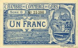 1 Franc FRANCE régionalisme et divers Auch 1914 JP.015.07 SPL à NEUF