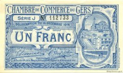 1 Franc FRANCE régionalisme et divers Auch 1916 JP.015.10 TTB à SUP