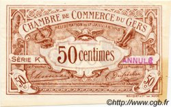 50 Centimes Annulé FRANCE régionalisme et divers Auch 1918 JP.015.13 SPL à NEUF