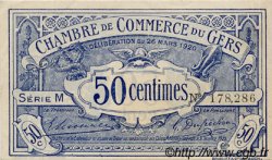 50 Centimes FRANCE régionalisme et divers Auch 1920 JP.015.18 SPL à NEUF