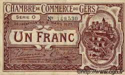 1 Franc FRANCE régionalisme et divers Auch 1921 JP.015.26 TTB à SUP