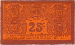 25 Centimes FRANCE régionalisme et divers Auch 1918 JP.015.44 TTB à SUP