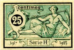 25 Centimes FRANCE régionalisme et divers Aurillac 1917 JP.016.11