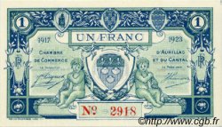 1 Franc FRANCE régionalisme et divers Aurillac 1917 JP.016.13 SPL à NEUF