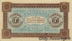 50 Centimes FRANCE régionalisme et divers Auxerre 1916 JP.017.11 TTB à SUP