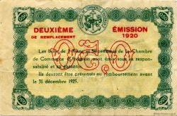 50 Centimes FRANCE régionalisme et divers Avignon 1920 JP.018.22 TB
