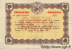 50 Centimes FRANCE régionalisme et divers Avignon 1922 JP.018.26 TTB à SUP