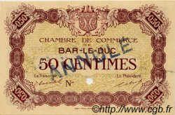 50 Centimes Annulé FRANCE régionalisme et divers Bar-Le-Duc 1918 JP.019.02 SPL à NEUF