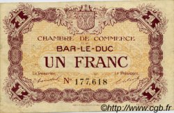 1 Franc FRANCE régionalisme et divers Bar-Le-Duc 1918 JP.019.08 TTB à SUP