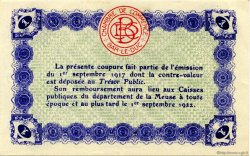 1 Franc FRANCE régionalisme et divers Bar-Le-Duc 1917 JP.019.11 SPL à NEUF