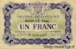 1 Franc FRANCE régionalisme et divers Bar-Le-Duc 1917 JP.019.11 TTB à SUP