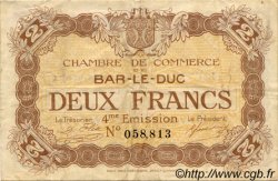 2 Francs FRANCE régionalisme et divers Bar-Le-Duc 1917 JP.019.17 TB
