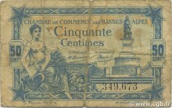 50 Centimes FRANCE régionalisme et divers Basses-Alpes 1917 JP.020.01 TB
