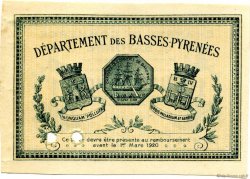 1 Franc Spécimen FRANCE régionalisme et divers Bayonne 1915 JP.021.11 SPL à NEUF