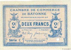 2 Francs Annulé FRANCE régionalisme et divers Bayonne 1915 JP.021.21 TTB à SUP