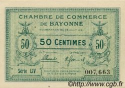 50 Centimes FRANCE régionalisme et divers Bayonne 1921 JP.021.69 SPL à NEUF