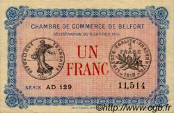 1 Franc FRANCE régionalisme et divers Belfort 1916 JP.023.24 TTB à SUP