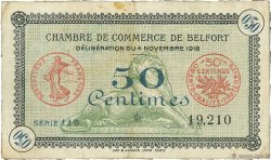 50 Centimes FRANCE régionalisme et divers Belfort 1918 JP.023.41 TB