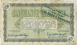 50 Centimes FRANCE régionalisme et divers Belfort 1918 JP.023.41 TB